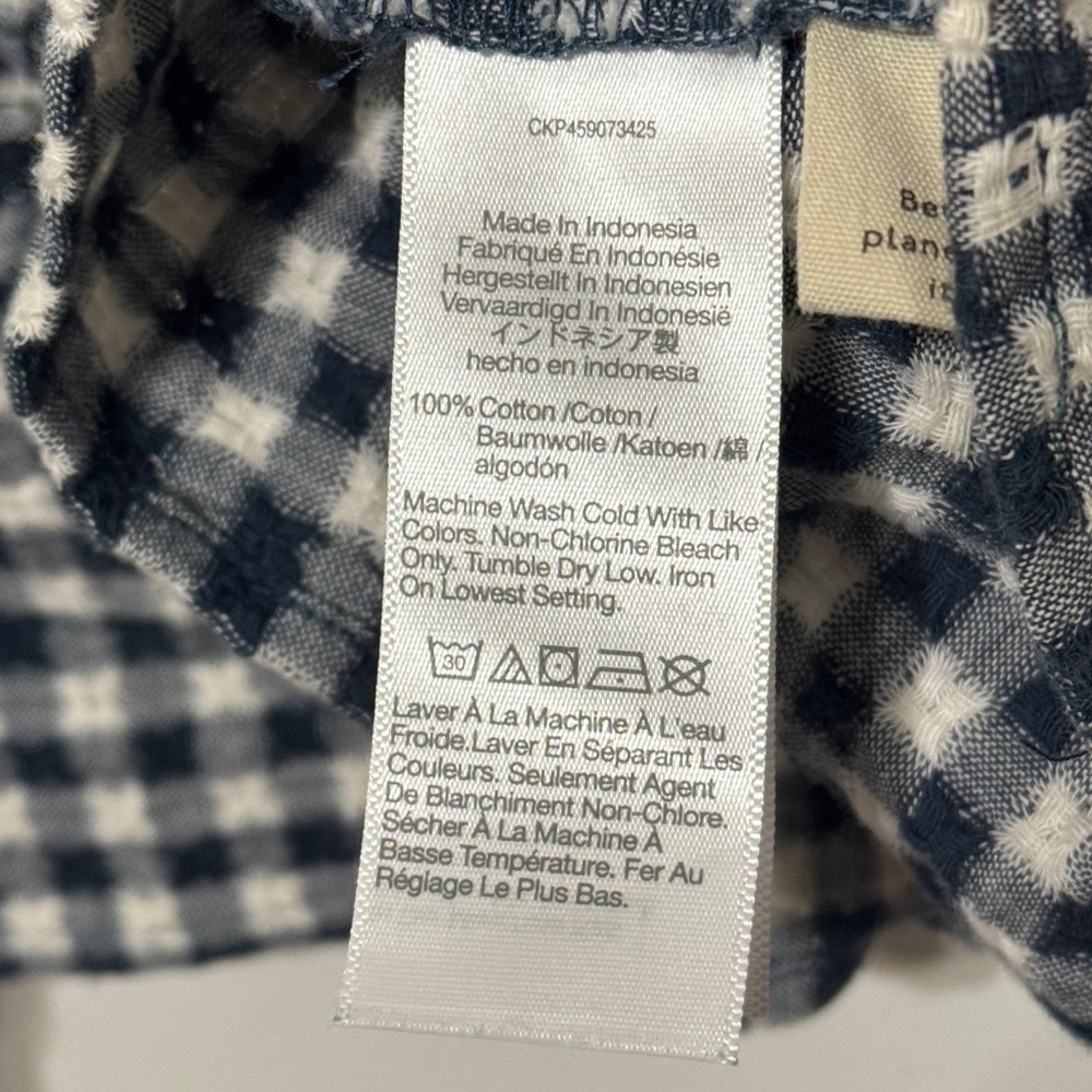Madewell Sophia Top Size Small in Textured Windowpane Gingham Blouse - Picture 8 of 8